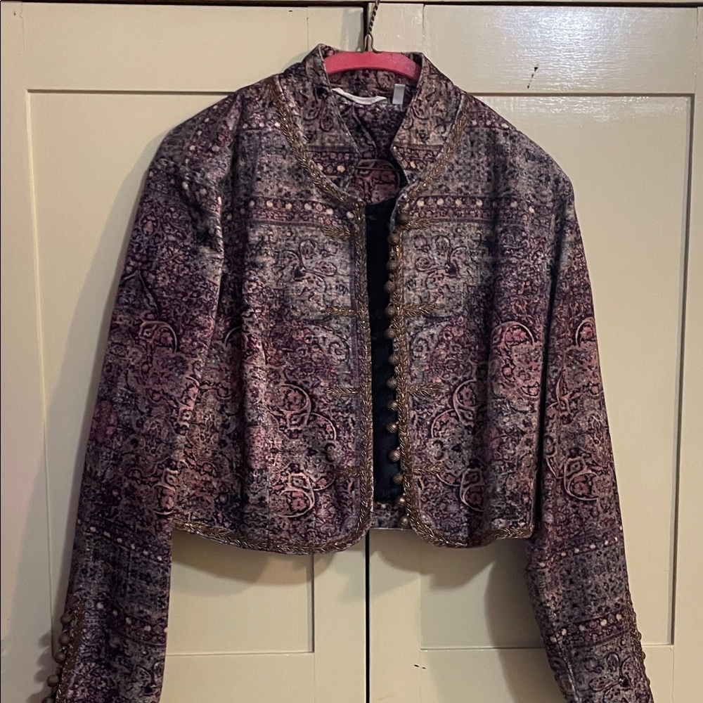 Soft Surroundings Multicolor Paisley Blazer/ balero